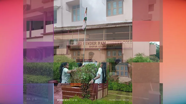 Independence Day celebration at Mulki Sunder Ram Shetty College, Shirva 574116