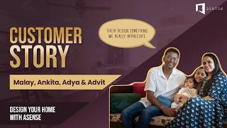 Malay, Ankita, Adya & Advit Stunning Home Interior Design by Asense | Assetz Marq, Bangalore