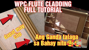 WPC flute cladding full tutorial installation material cost and wpc review Ganda talaga nito🥰🥰