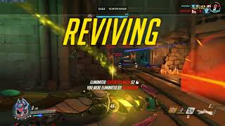 Overwatch | ECHO  Quadruple Kill Right After REZ
