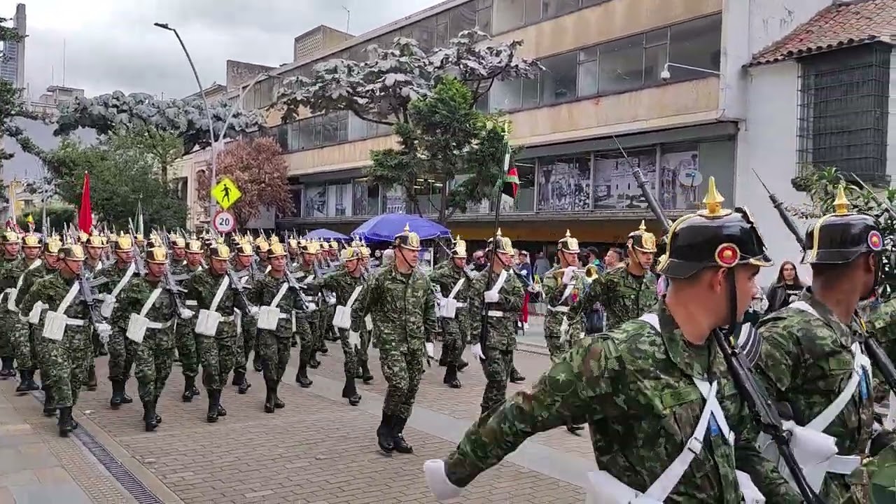 Ensayo de guardia presidencial para el 20 de julio 2024 día de la independencia Colombiana