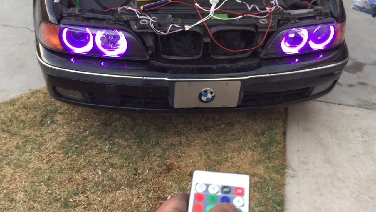 LED RGB Multi color Angel eyes For BMW E36, E46, E39, E38 in Angel Eyes -  buy best tuning parts in  store