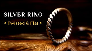 Techniques for Making SILVER RING ( Twisted & Flat )