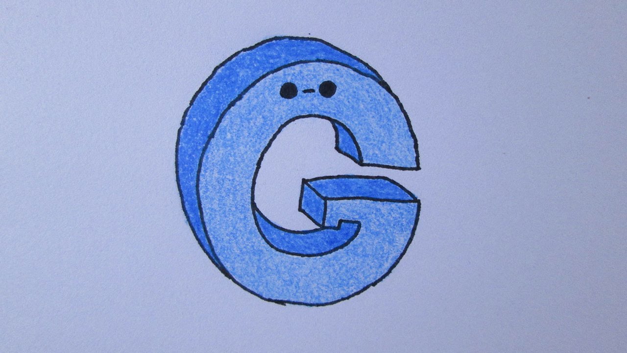 como desenhar a letra g youtube