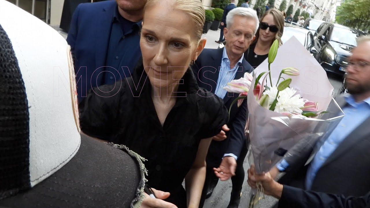 Céline Dion très heureuse de retrouver ses fans @ Paris le 24 juillet 2024 avant les Jeux Olympique