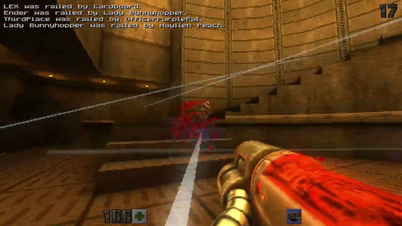 Quake II - Instagib deathmatch 2 (CRT sim on) 