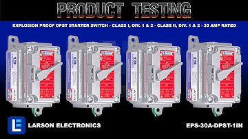 Explosion Proof DPST Starter Switch - Class I, Div. 1 & 2 - Class II, Div. 1 & 2 - 30 Amp Rated