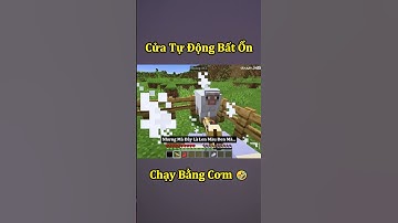 Cánh Cửa Tự Động Chạy Bằng Cơm Bất Ổn Nhất Minecraft 🤣 #shorts