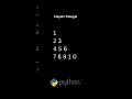 Floyd's Triangle in Python | Simple Number Pattern for Beginners #Shorts #PythonTutorial #Coding