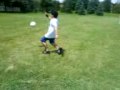 me doing kick ups !