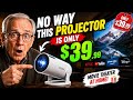 Turn Your Room Into a Movie Theater for $39 🍿#amazonfinds #miniprojector #techgadgets #budgettech
