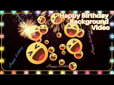Happy Birthday Background Video Birthday Ambience / Display Smile Firecracker 1 hour No music 8