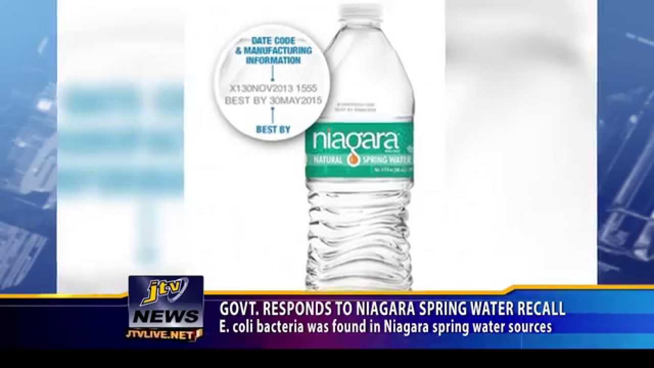 GOVT RESPONDS TO NIAGARA SPRING WATER RECALL FIX YouTube