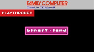 Binary Land (Famicom) - Playthrough [HD] | RetroGameUp
