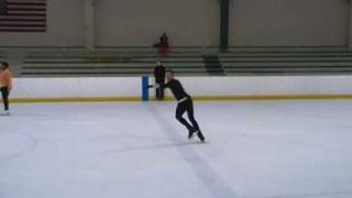 Figure Skating Practice 05-13-10 (flying camel, combo spins, death drop, axel, double flip & loop)