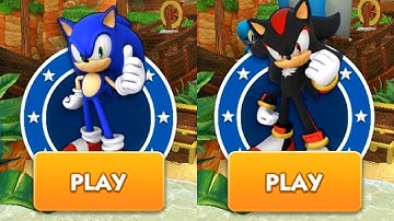 Sonic Dash - Movie Sonic vs Shadow - All Characters Unlocked Walkthrough