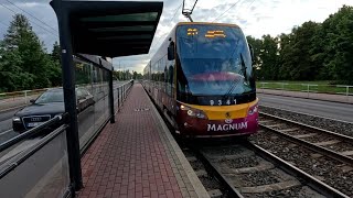 Prague Tram 20 Škoda 15T5 Forcity Alfa Ride - Nad Džbánem To Vítězné Náměstí 260525
