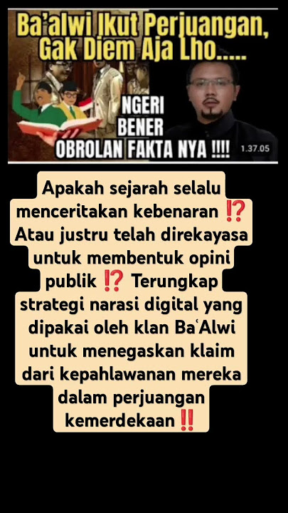 Rekayasa Baklawi Membentuk Opini Publik‼️ #quotes #ulama #dakwah #islam #nusantara #baalawi #shorts