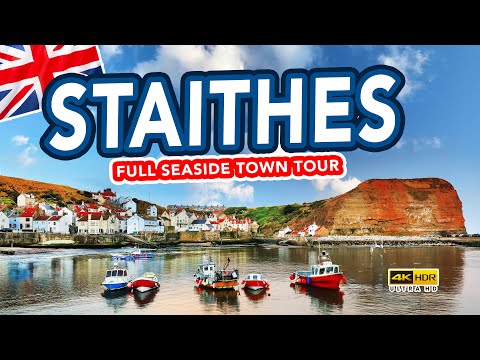 STAITHES | Full tour of Staithes North Yorkshire England | Virtual Walking Tour filmed in 4K