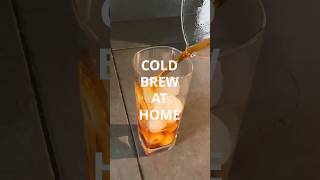 Cold brew! So smooth and easy to make.