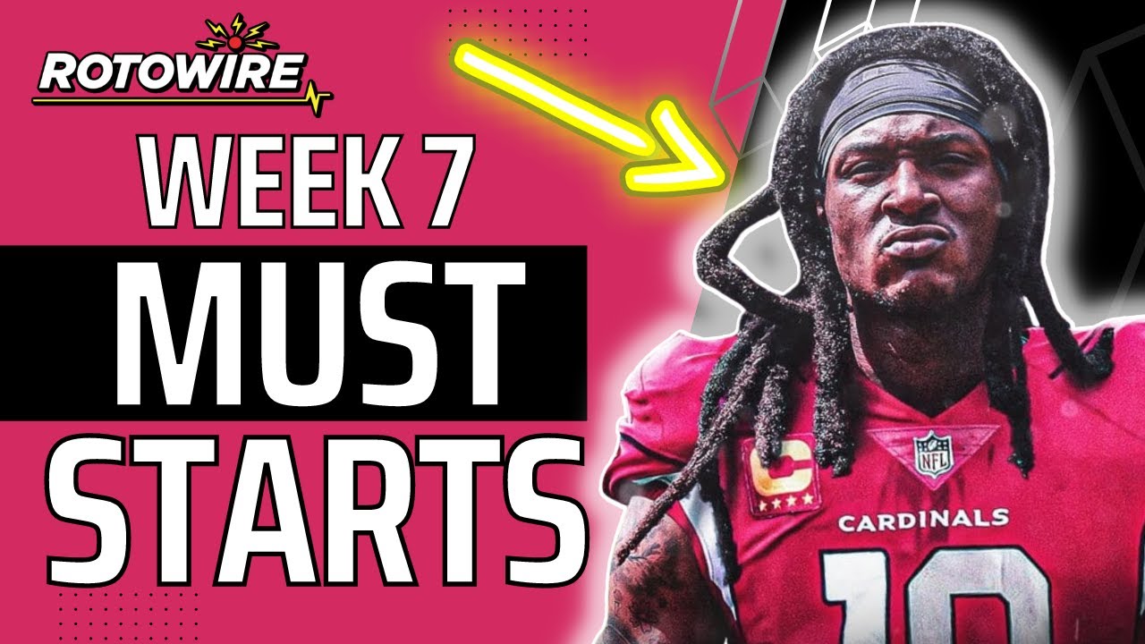 Week 7 Must start Fantasy Football Players YouTube
