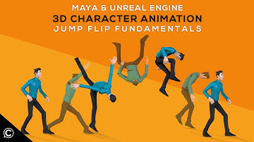 Maya & Unreal: 3D Character Animation Jump Flip Body Mechanics Fundamentals | Trailer