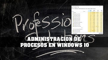 ADMINISTRACION DE PROCESOS EN WINDOWS 10 - PROCESSES IN WINDOWS 10