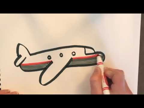 飛行機のイラストの簡単な書き方 初心者でも描けるコツは イラストの簡単な書き方あつめました
