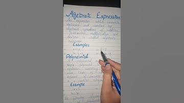 Algebraic Expressions