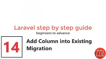 (14) part-2 Add Column into Existing Migration | Add column in migration