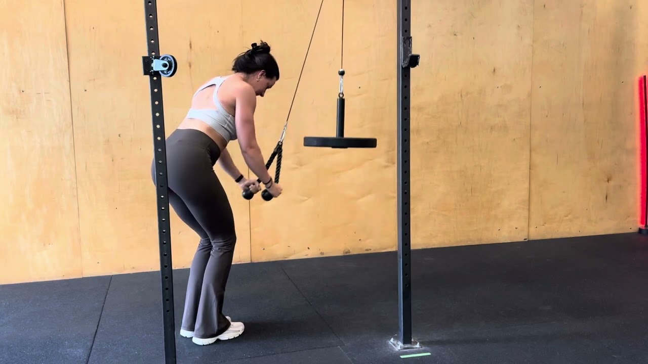Straight Arm Rope Lat Press Downs
