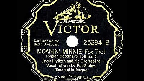 1936 Jack Hylton - Moanin' Minnie (12-year-old Anne Shelton & band, vocal)