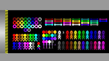 Mix All (RTTB + Worm + Rings) Survival Race in Algodoo