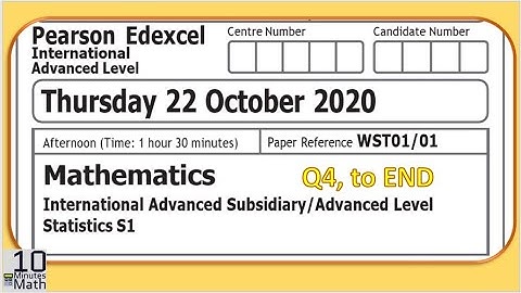 Edexcel IAL S1 October 2020/(WST01/01)/2