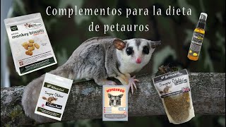 Complementos de la dieta para petauros/ sugar glider