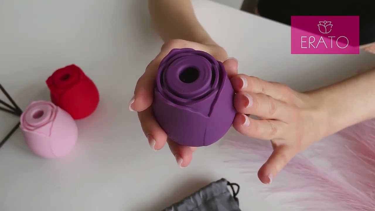 Вакуумно-волновой вибратор клиторальный стимулятор роза Erato Play