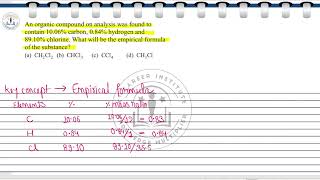 An organic compound on analysis was found to contain 10.06 % Carbon,0.84 % Hydrogen and 89.10%