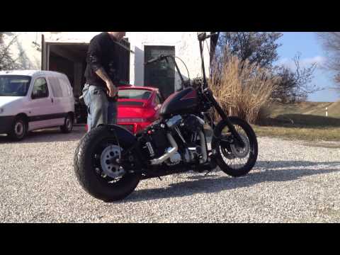 Harley Evo FXST Bobber Old School