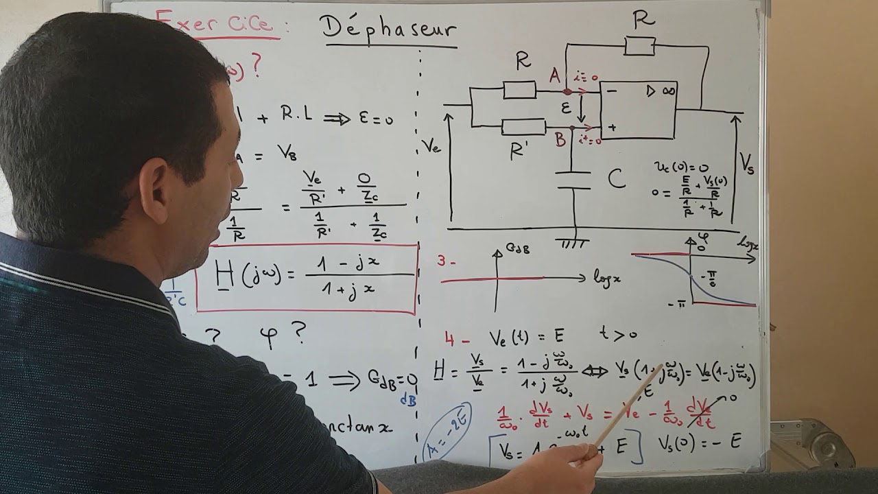 Amplificateur en régime linéaire: Montage déphaseur