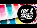 Top 8 Watercolor Colors