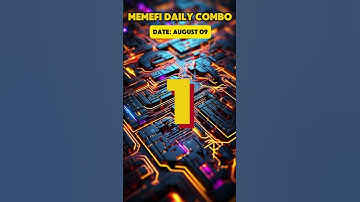 MemeFi Daily Combo- Aug 09 | MemeFi Daily Combo