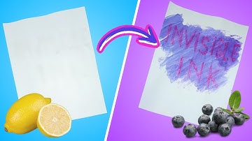 How To Make Invisible Ink - pH Indicator Experiment Using Blueberries