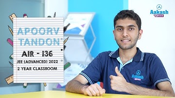 JEE (Advanced) 2022 Result | Apoorv Tandon AIR 136 | Importance of Daily Schedule | Aakash BYJU