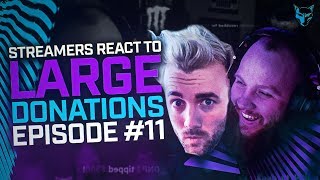 *FUNNY* Twitch Streamers React to Large Donations (Episode #11) TimTheTatman, HarrisHeller and more
