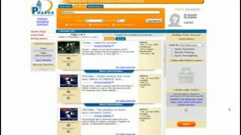 PHAROS DEMONSTRATION - Query Expansion and Filtering