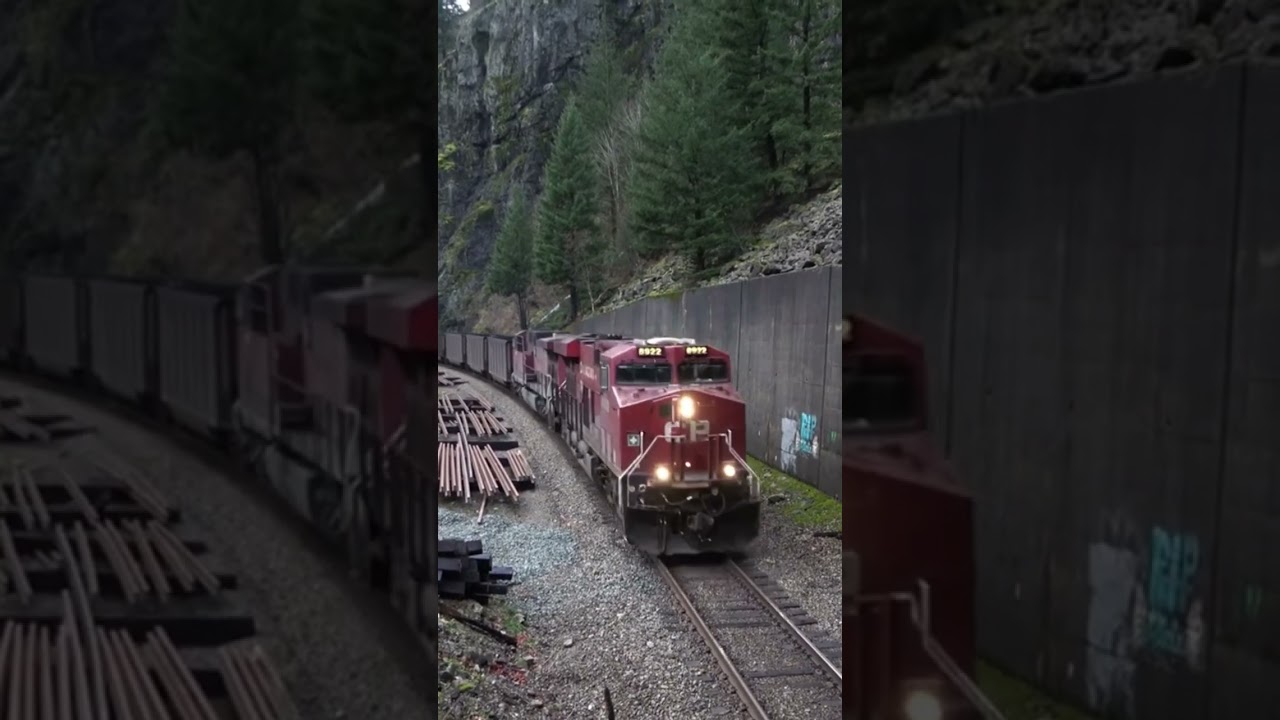 COAL TRAIN THRU TUNNELS 