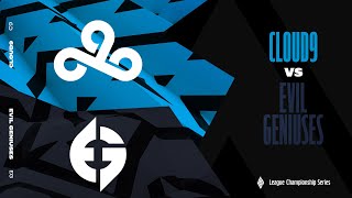 C9 vs. EG - Week 7 Day 1 | LCS Spring Split | Cloud9 vs. Evil Geniuses (2023)