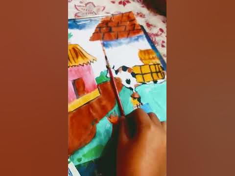 Winter morning drawing - YouTube