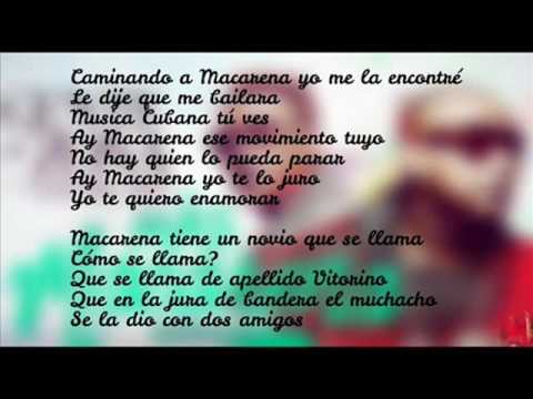 Gente de Zona   -  Más Macarena Ft. Los Del Rio (Lyrics)