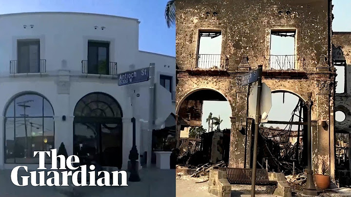 Before and after footage shows aftermath of Palisades fire